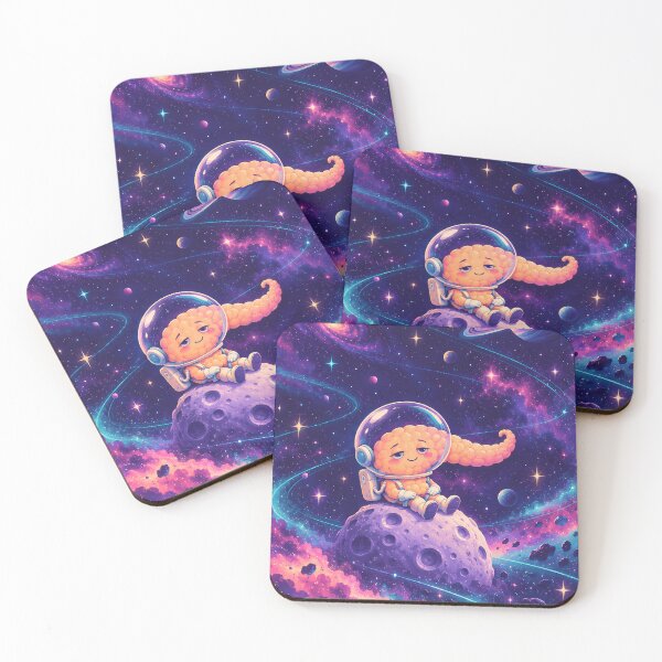 Item preview, Sleepy Pancreas Astronaut – Whimsical Cosmic Anatomy Art designed and sold by Jaani-T.