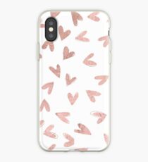rose gold heart iPhone Case
