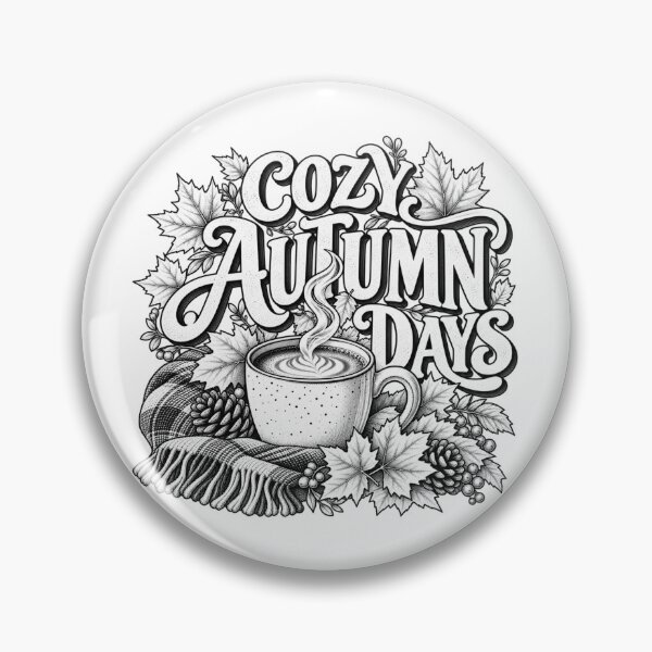 Item preview, Cozy Autumn Days Shirt, Vintage Fall Coffee Design, Autumn Leaves Sticker, Cozy Fall PNG, Coffee Lover Design designed and sold by CraftNestNoor.