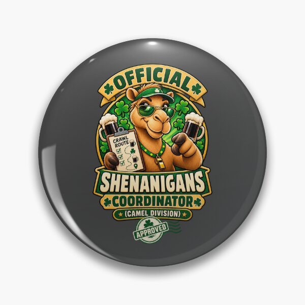 Item preview, Shenanigans Coordinator St Patrick's Day Camel Design – Funny Irish St. Patrick's Day Graphic T-Shirt designed and sold by Camel & Quirk.