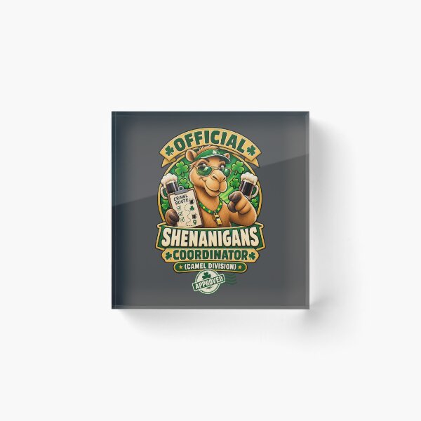 Item preview, Shenanigans Coordinator St Patrick's Day Camel Design – Funny Irish St. Patrick's Day Graphic T-Shirt designed and sold by Camel & Quirk.