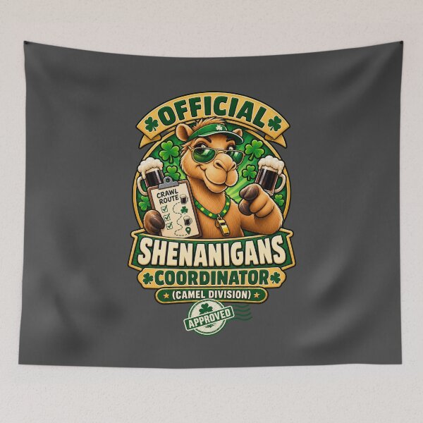 Item preview, Shenanigans Coordinator St Patrick's Day Camel Design – Funny Irish St. Patrick's Day Graphic T-Shirt designed and sold by Camel & Quirk.