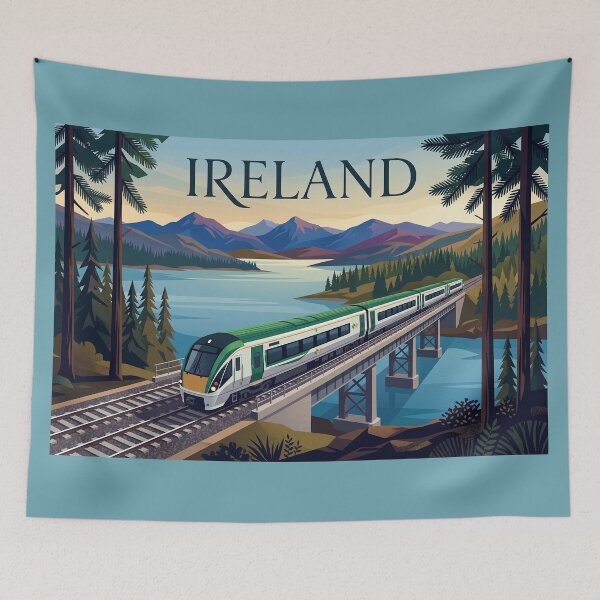 Item preview, Ireland by Train – Railway Poster designed and sold by ArtworkNorth.
