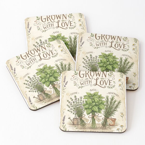 Item preview, Vintage Herb Garden designed and sold by JC Art Creations.