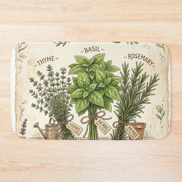 Item preview, Vintage Herb Garden designed and sold by JC Art Creations.