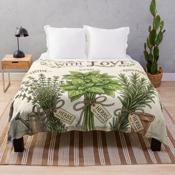 Item preview, Vintage Herb Garden designed and sold by JC Art Creations.