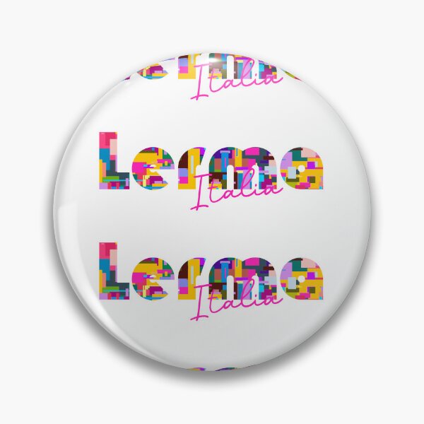 Item preview, Lerma, Alessandria, Italy, Italia, colorful typography design for travellers designed and sold by Wanderful-roads.
