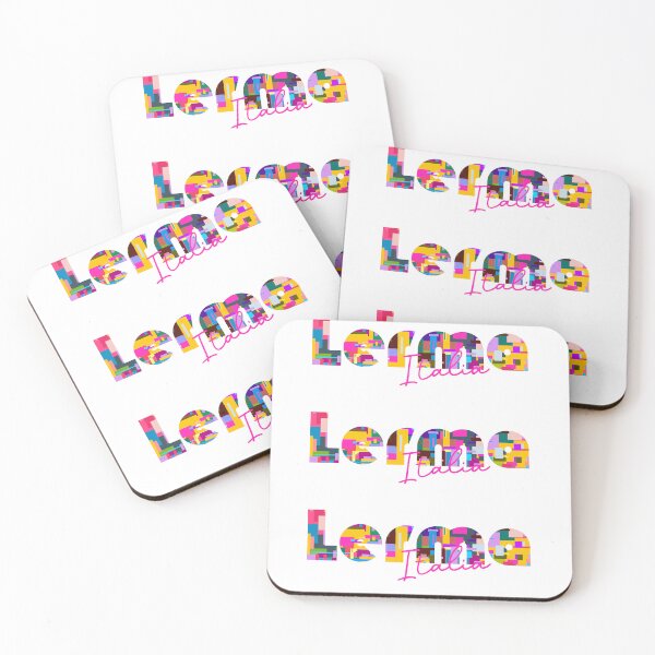 Aperçu de l'œuvre Lerma, Alessandria, Italie, Italia, design typographique coloré pour les voyageurs créée et vendue par Wanderful-roads.