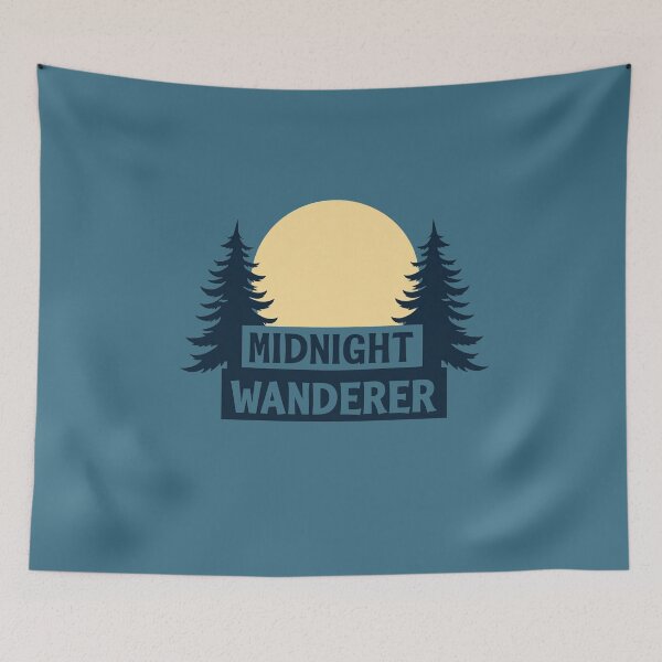 Item preview, Midnight Wanderer Retro Forest Moon designed and sold by Chroma Dreams .
