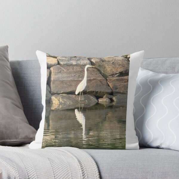 Item preview, Egret at Compo Beach Westport, CT designed and sold by GiftsbyNaomi.