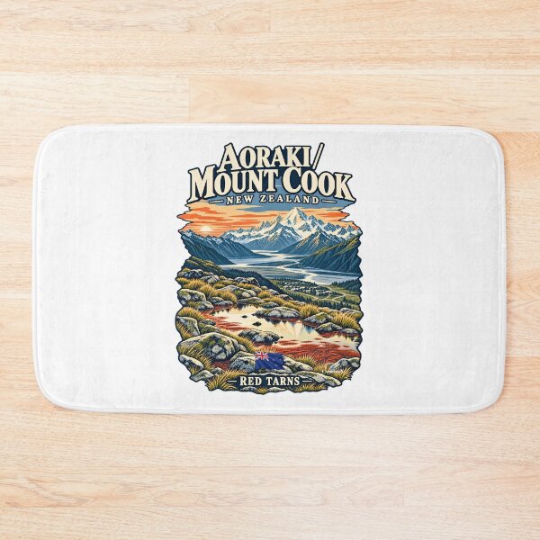 Artikelvorschau, Red Tarns Aoraki Sunset entworfen und verkauft von EvergreenPark - Tee Studio.