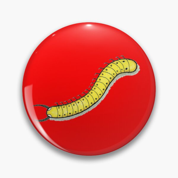 Item preview, Yellow Centipede Illustration Stylized Insect Art designed and sold by Ihor Ivanov.