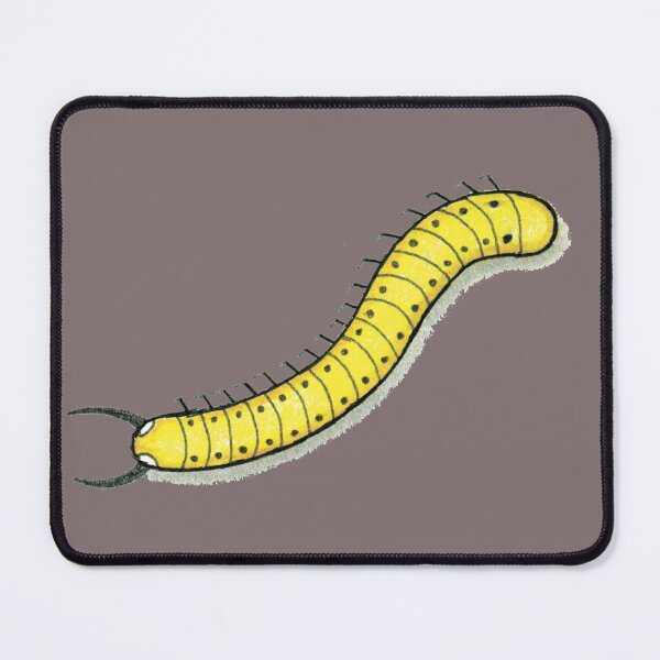 Item preview, Yellow Centipede Illustration Stylized Insect Art designed and sold by Ihor Ivanov.