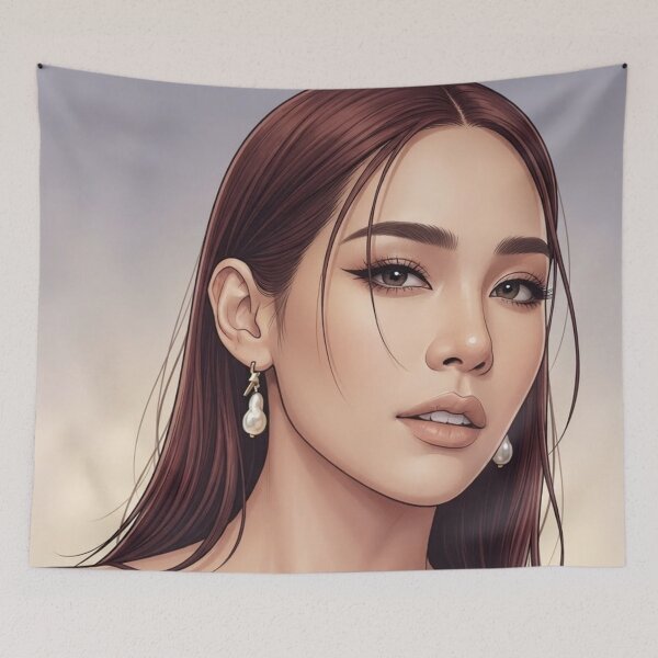 Item preview, BS BinOon Softness Khlang Bint Thai GL Kdrama Actress LGBTQ+ Cartoon Art Wall Decor Comic Print Poster Shirt Cell  designed and sold by Mind Space.