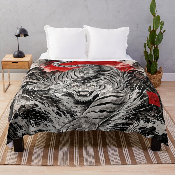Item preview, White Tiger Chinese Ink Art Martial Arts designed and sold by Fei Long Design Hub.