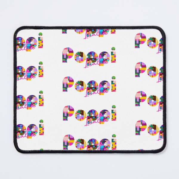 Item preview, Poppi, Arezzo, Italy, Italia, colorful typography design for travellers designed and sold by Wanderful-roads.