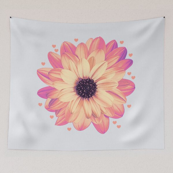 Item preview, Double daisy and hearts designed and sold by SuncatcherPhoto.