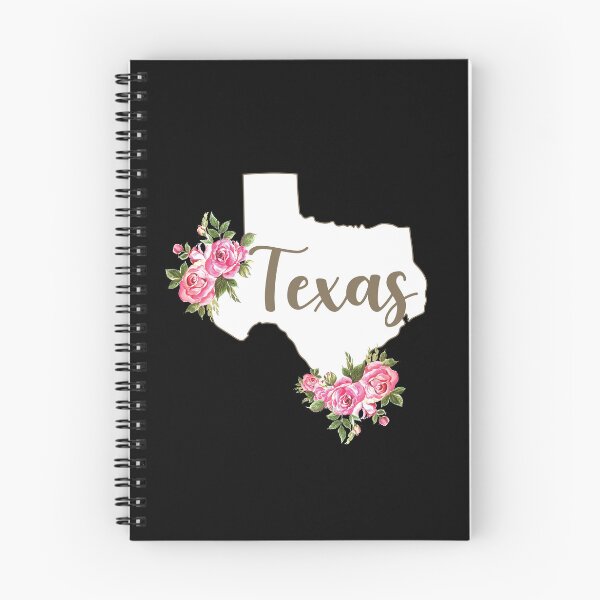 Artikelvorschau, Texas Karte Blumen Floral Western Cowgirl Texas entworfen und verkauft von Lenny Stahl.