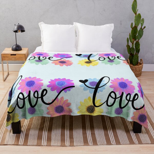 Item preview, LOVE  and rainbow color aisies designed and sold by SuncatcherPhoto.