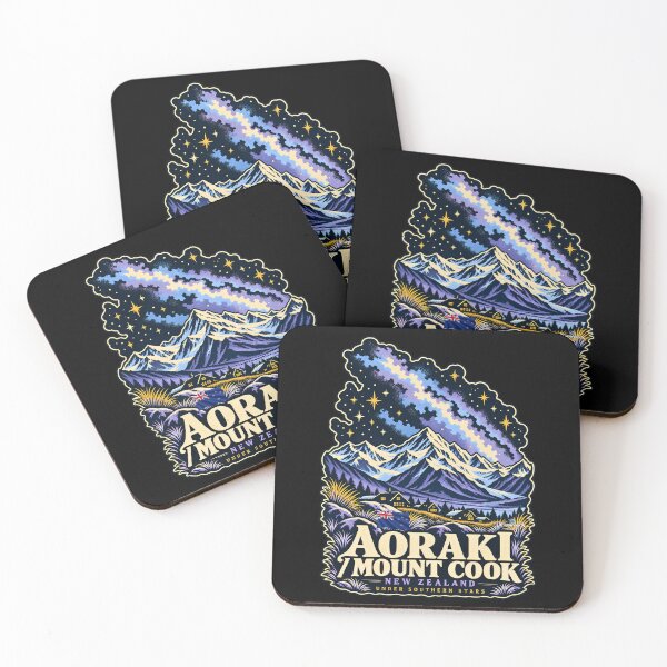 Aperçu de l'œuvre Aoraki Mount Cook Starry Night créée et vendue par EvergreenPark - Tee Studio.