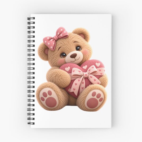 Item preview, Fluffy Teddy Bear With Heart Bow designed and sold by Dovarune.