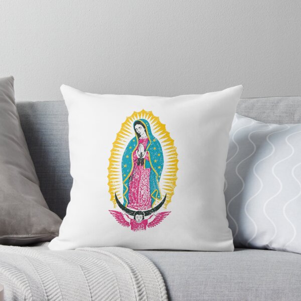 Item preview, Virgen de Guadalupe Colorful Folk Art designed and sold by El Brown Mercado.
