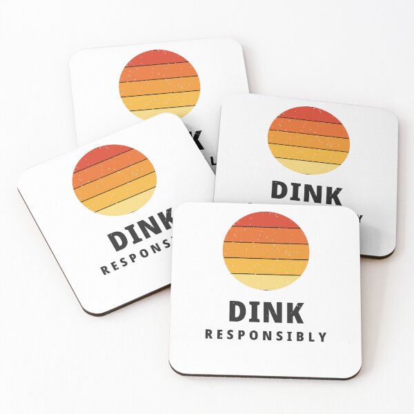 Item preview, Dink Responsibly Funny Pickleball Shirt — Retro 70s Pickleball Player Gift designed and sold by InkyPresShop.