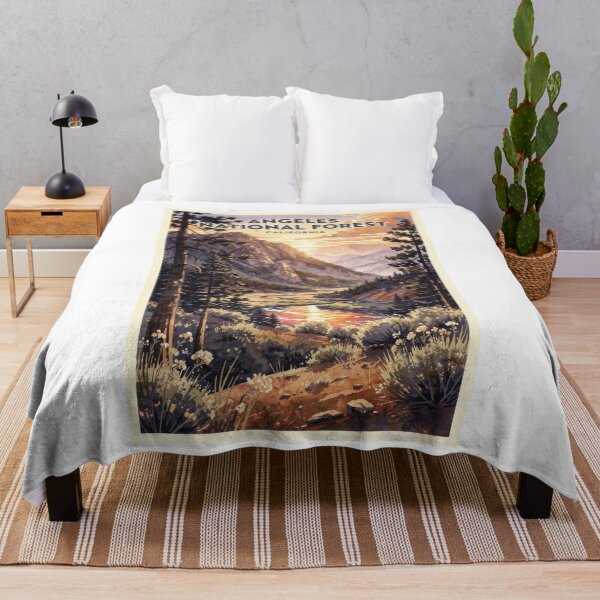 Item preview, Angeles National Forest California Vintage Watercolor Travel designed and sold by Teelogic.