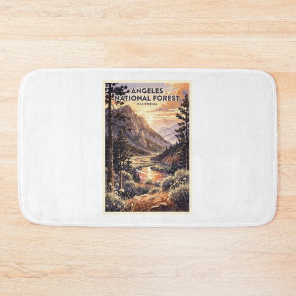 Item preview, Angeles National Forest California Vintage Watercolor Travel designed and sold by Teelogic.