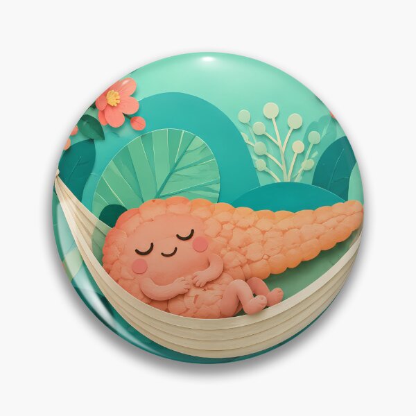 Item preview, Sleepy Pancreas in a Hammock – Botanical Paper Collage Art designed and sold by Jaani-T.