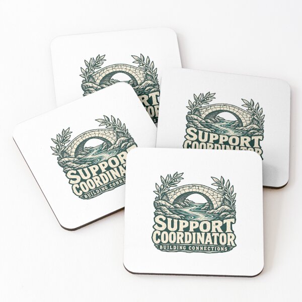 Item preview, NDIS Support Coordinator – Building Connections Linocut designed and sold by Witcrafters.