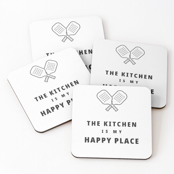 Item preview, The Kitchen Is My Happy Place Pickleball Shirt — Funny Paddle Sports Gift designed and sold by InkyPresShop.