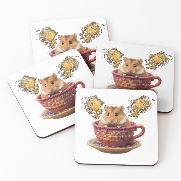 Item preview, Cute Hamster in a Teacup designed and sold by MargaretPolanco.