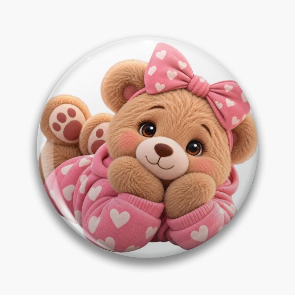 Item preview, Playful Teddy Bear Lying Down designed and sold by Dovarune.