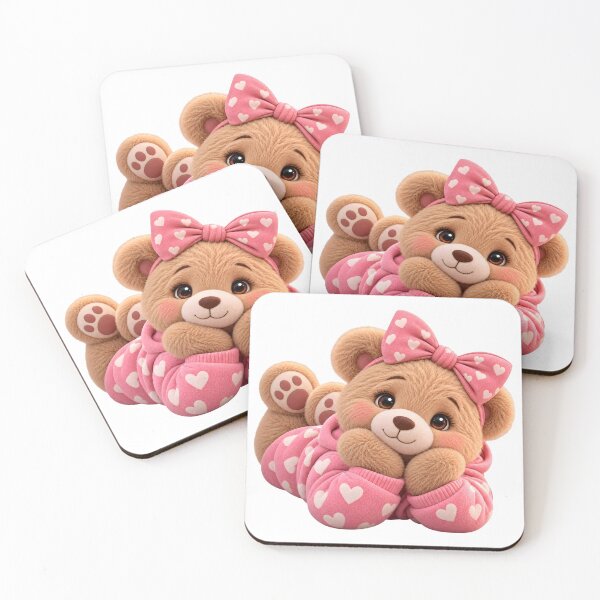 Item preview, Playful Teddy Bear Lying Down designed and sold by Dovarune.