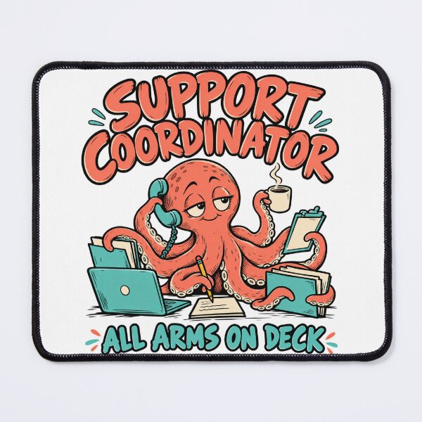 Item preview, NDIS Support Coordinator – All Arms on Deck Octopus designed and sold by Witcrafters.