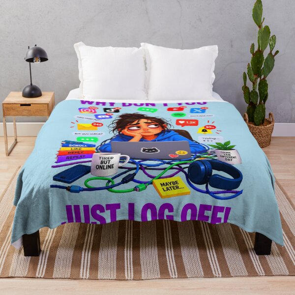 Item preview, WHY DON'T YOU JUST LOG OFF! DESIGN 2 designed and sold by DigitalandPhoto.
