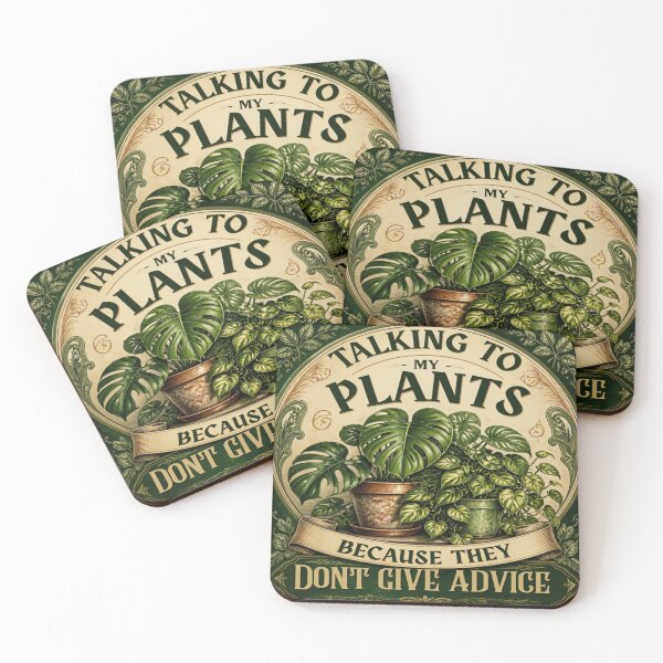 Item preview, Talking to my plants beacause they dont give advice art designed and sold by Bywithrose instant studio.