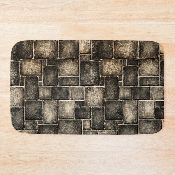 Item preview, Dark Grey Weathered Castle Block Wall Art designed and sold by Piotrek0001.