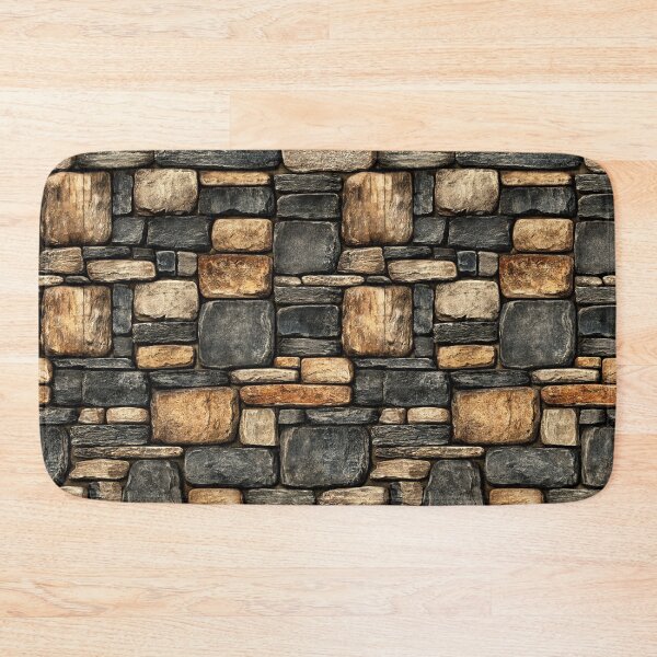 Item preview, Weathered Slate and Golden Sandstone Wall designed and sold by Piotrek0001.