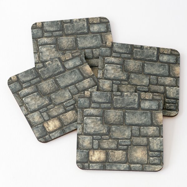 Item preview, Weathered Grey Stone Masonry with Green Moss designed and sold by Piotrek0001.