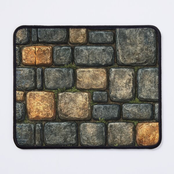 Item preview, Charcoal Fortress Wall with Golden Stone Accents designed and sold by Piotrek0001.