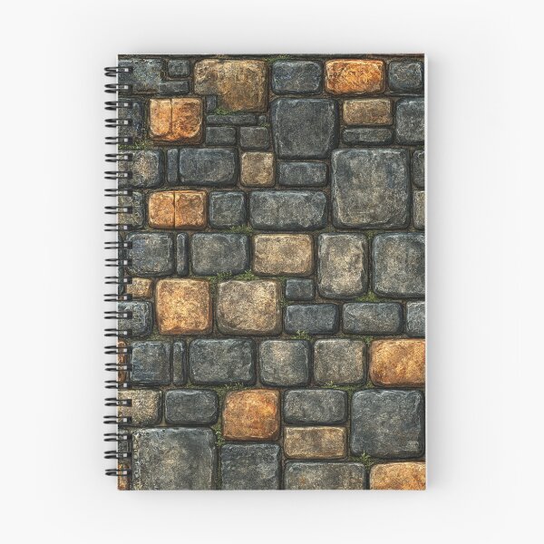 Item preview, Charcoal Fortress Wall with Golden Stone Accents designed and sold by Piotrek0001.