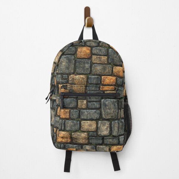Item preview, Charcoal Fortress Wall with Golden Stone Accents designed and sold by Piotrek0001.