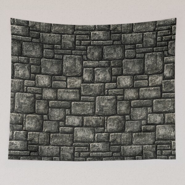 Item preview, Tightly Packed Grey Granite Castle Wall Art designed and sold by Piotrek0001.
