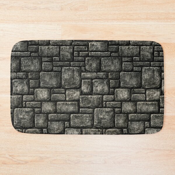 Item preview, Tightly Packed Grey Granite Castle Wall Art designed and sold by Piotrek0001.