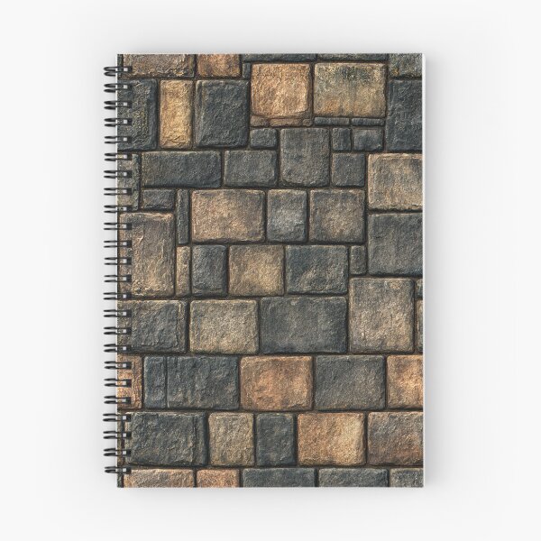 Item preview, Warm Terracotta and Brown Stacked Stone Wall designed and sold by Piotrek0001.