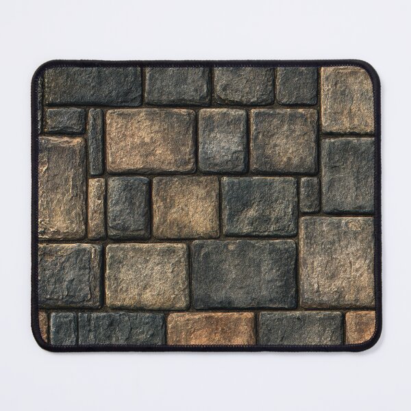 Item preview, Warm Terracotta and Brown Stacked Stone Wall designed and sold by Piotrek0001.