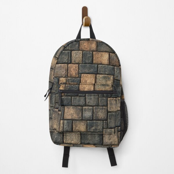 Item preview, Warm Terracotta and Brown Stacked Stone Wall designed and sold by Piotrek0001.