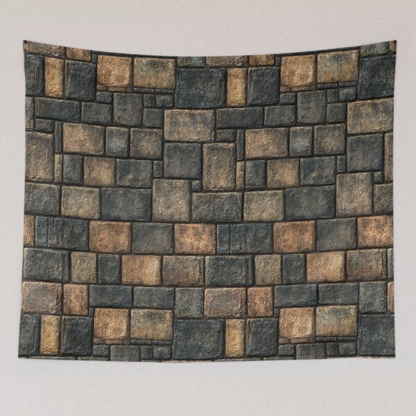Item preview, Warm Terracotta and Brown Stacked Stone Wall designed and sold by Piotrek0001.